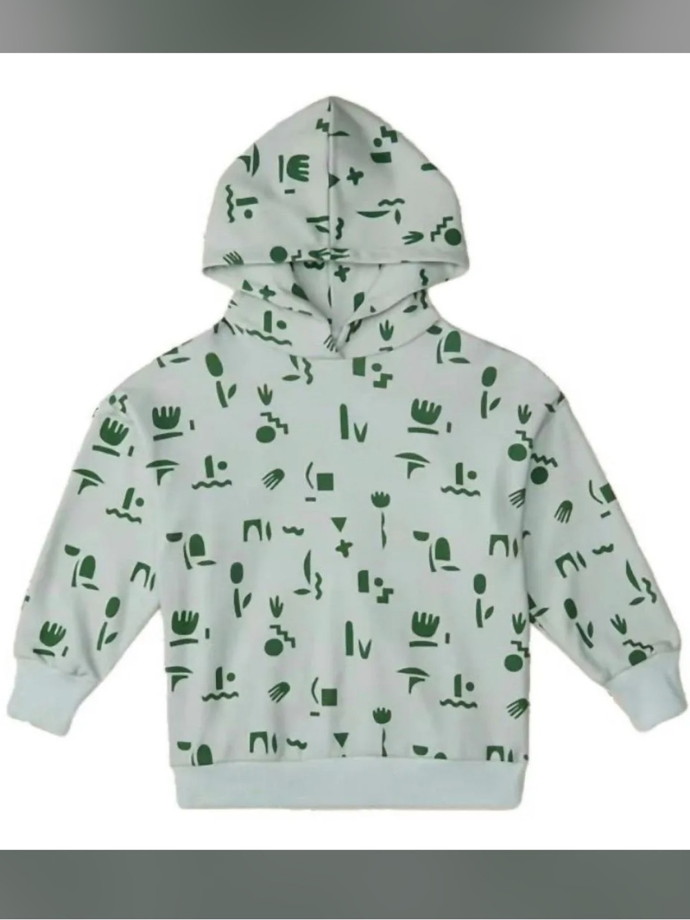NWT The Sunday Collective Kids Unisex Organic Sunday Hoodie In Mint